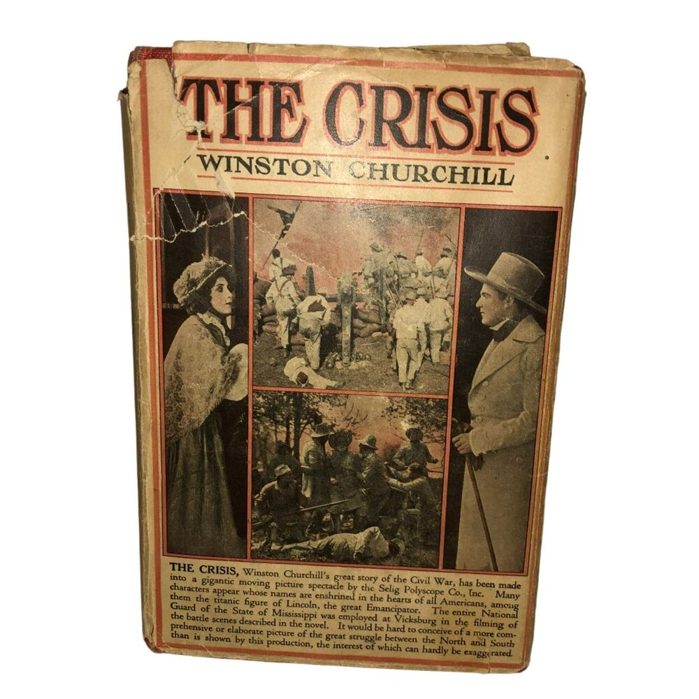 Atg The Crisis Hardcover Book 1901 by Winston Churchill Dust Jacket Grosset & Du